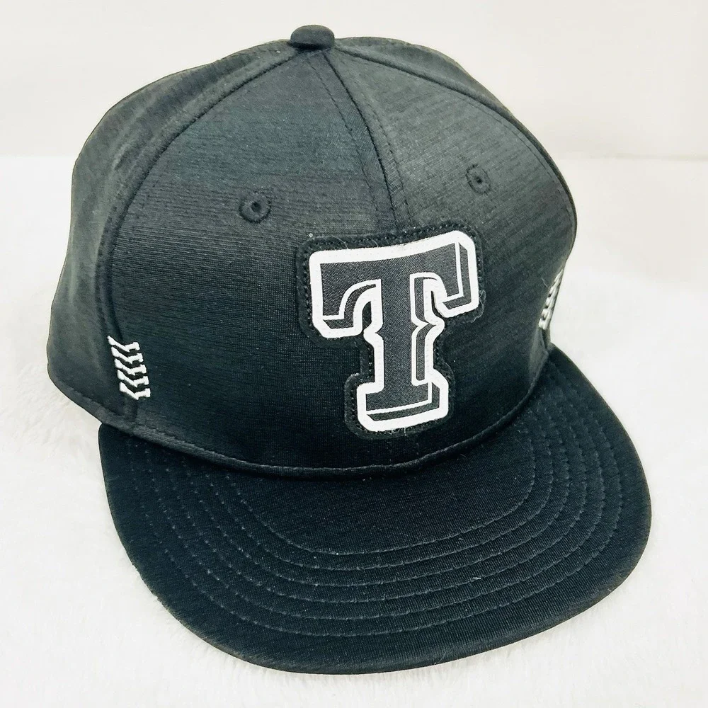New Era Texas Rangers Youth Clubhouse 59FIFTY‎ Fitted Hat Cap 6 5/8 Black MLB